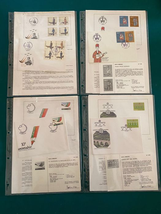 Sobrescritos de 1º dia de circulação dos CTT (FDC´S) - 1984