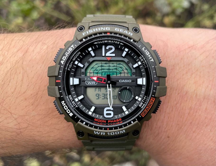 Годинник чоловічий Casio WSC-1250H-3A новий оригінал fishing gear