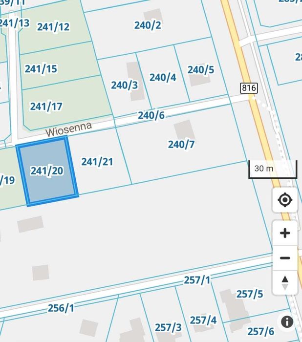 Działka budowlana ul. Wiosenna