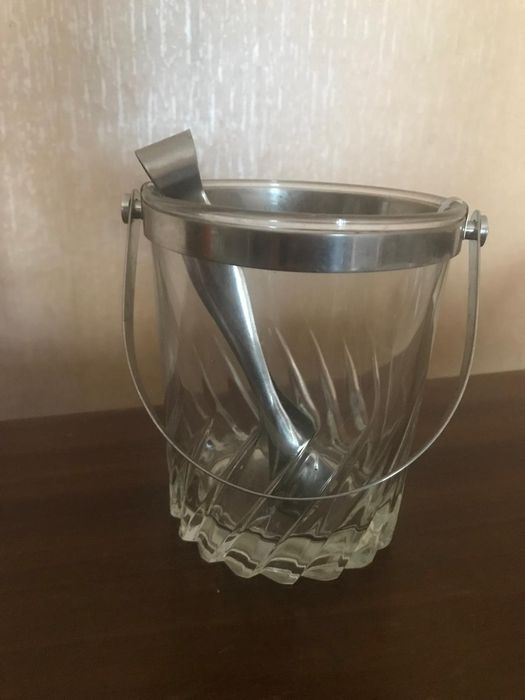 Balde para gelo em vidro