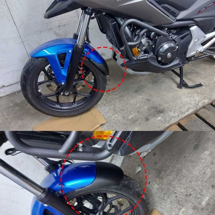 Extensão de guarda-lamas dianteiro Honda NC700/NC750 de 2012 a 2025