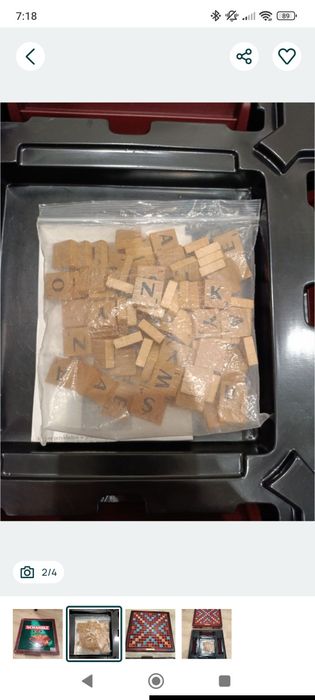 Scrabble Deluxe gra planszowa PL