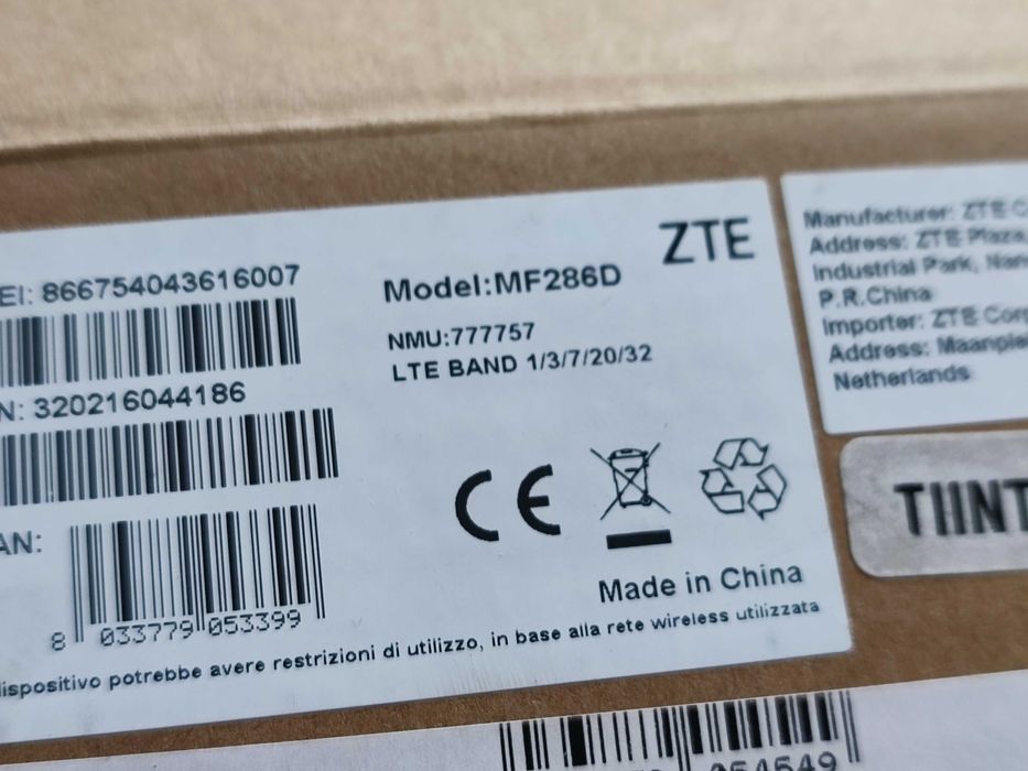 ZTE MF286D 4G+ 600mbts Router Wi-Fi Livre