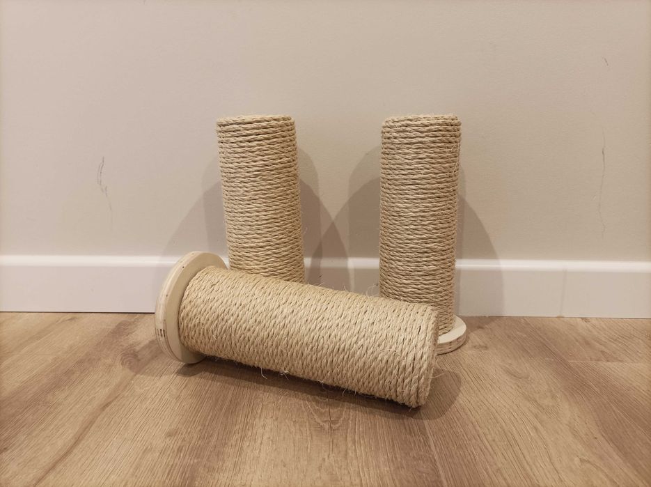 Zestaw 3 drapaków premium do kociostrady, handmade