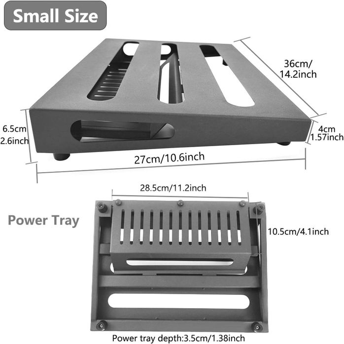 Pedalboard (36 x 27cm) – Nova em Caixa (Gokko GKS-14B, Preta)