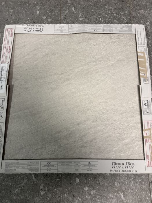 Plytki podłogowe gresowa Atlas Concorde Grave Gypsum 75x75