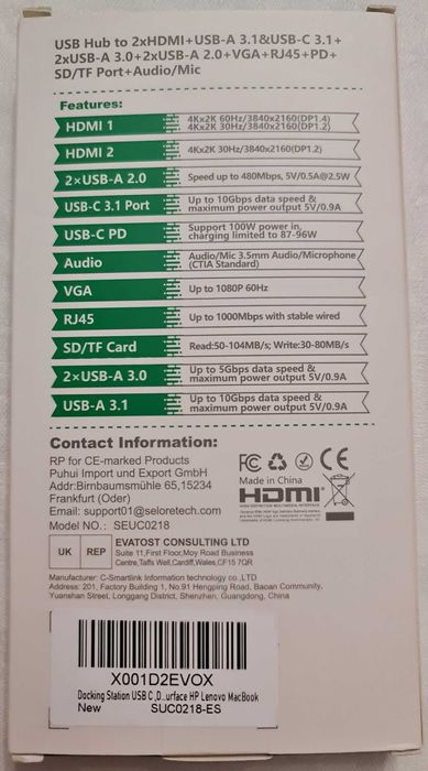 Hub Adaptador usb-c 14 em 1 da Selore & S-Global