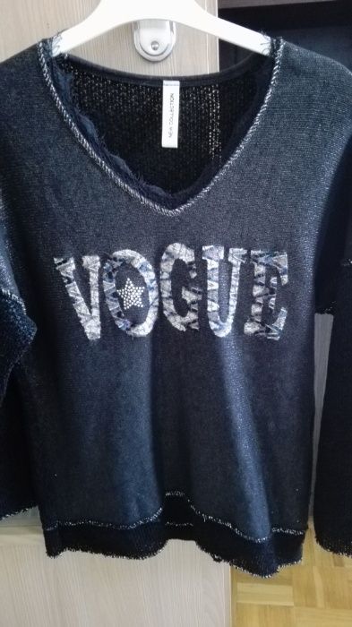 ciemna bluzka damska VOGUE, nie noszona, 38