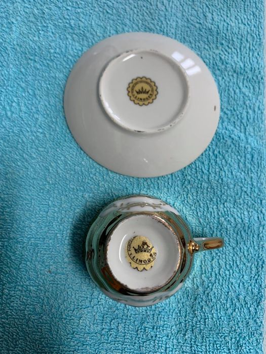 Chávena e pires antigos Limoges