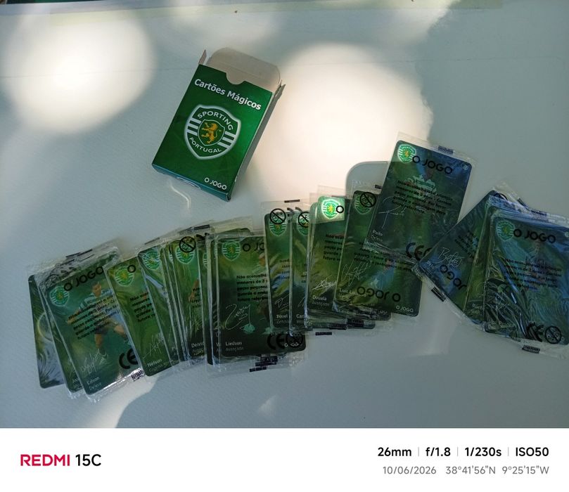 Coleção cartões Mágicos Sporting