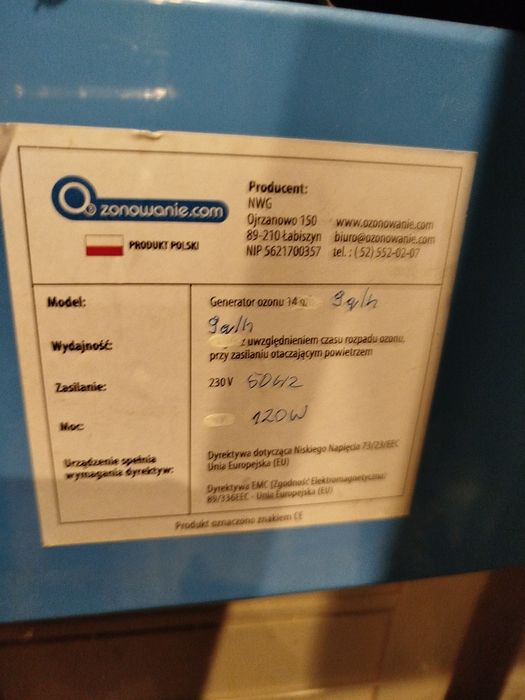 Generator ozonu - ozonator