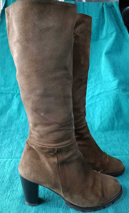 Botas - Camurça - Castanhas/Camel - BARATÍSSIMAS
