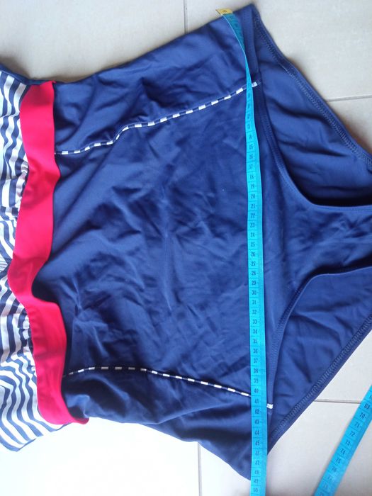 Strój jednoczęściowy pływacki damski Ewlon 3XL 46 Niebieski Kąpielowy MM