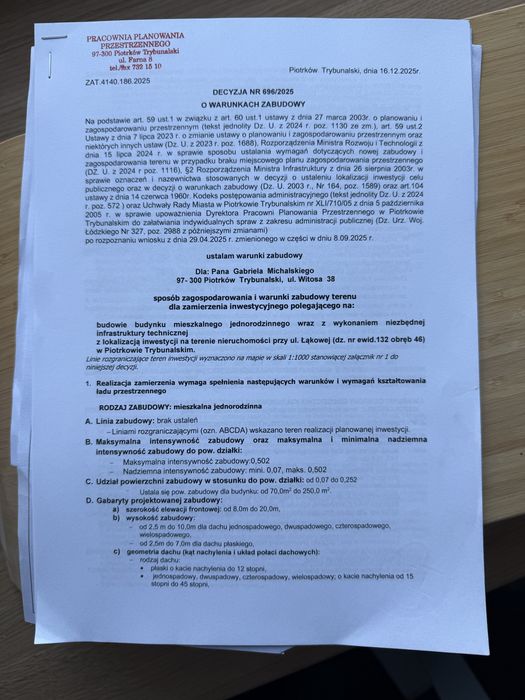 Działki budowlane różne z WZ, ul.Zakole. media miejskie