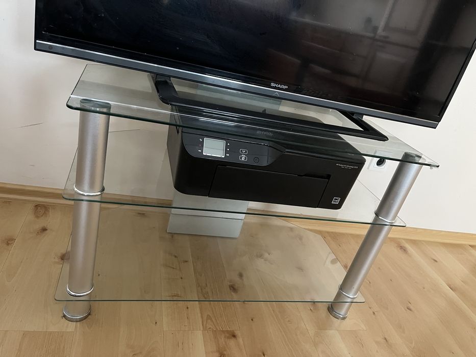 Stolik szafka szklana pod tv rtv metal