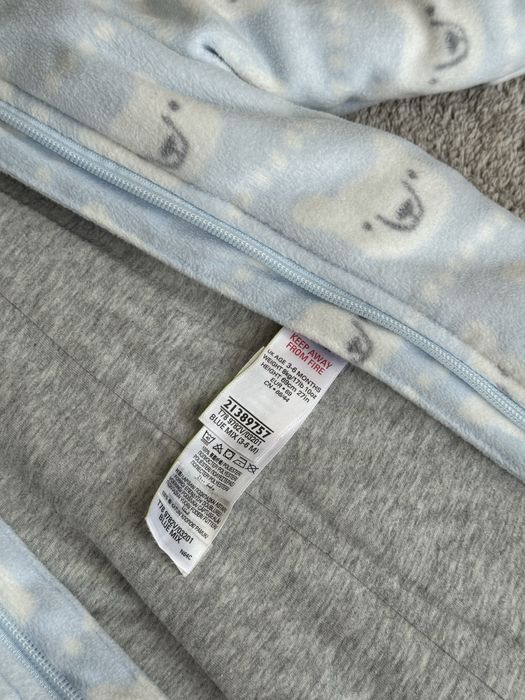 Демісезонний комбінезон для хлопчика 3-6 міс 62-68 комбез осінь фліс