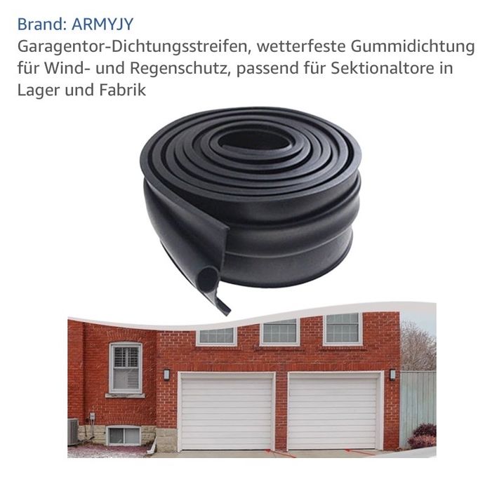 Vedaçao para porta de garagem