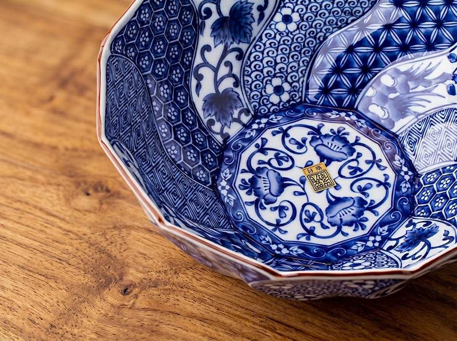 Japońska Misa Serwująca Ryuhou Kiln Neji Shonui 21cm NOS