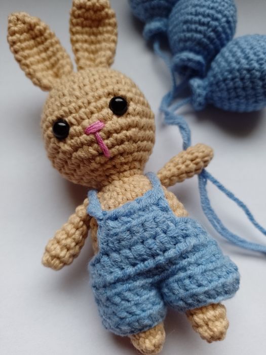 2x beżowy królik do metryczki