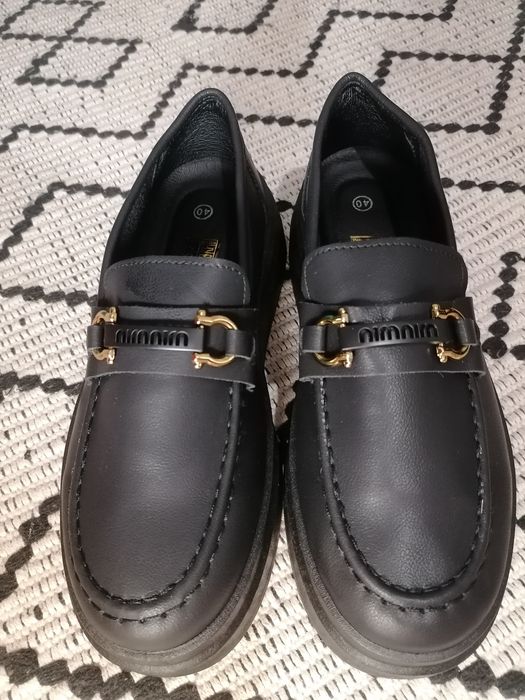Półbuty czarne damskie