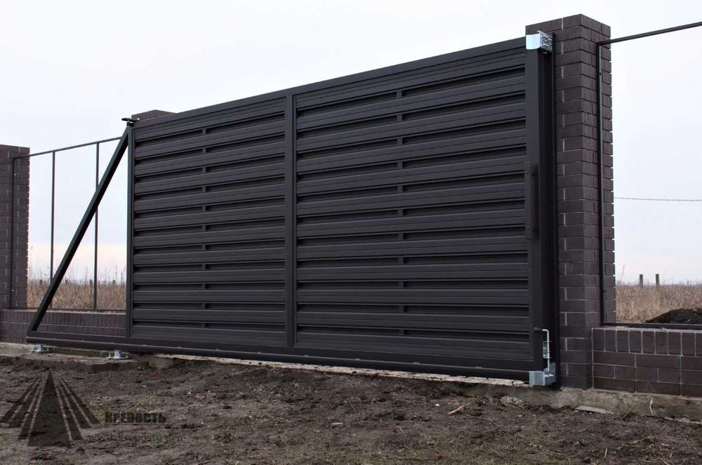 Відкатні ворота під ключ, Каркас відкатних воріт, Ворота Жалюзі