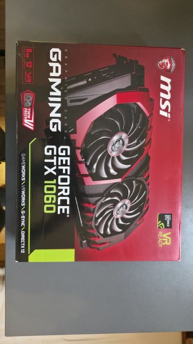 Karta Graficzna MSI Geforce GTX 1060 6gb wersja Gaming