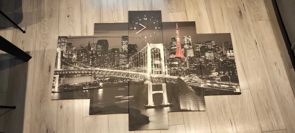 Obraz z zegarem 150x105