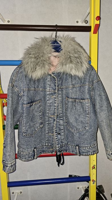 Джинсова тепла куртка