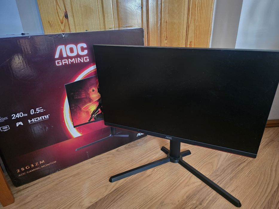 Monitor gamingowy AOC 25G3ZM / 240Hz / 0.5ms / FHD / Stan Bardzo Dobry!