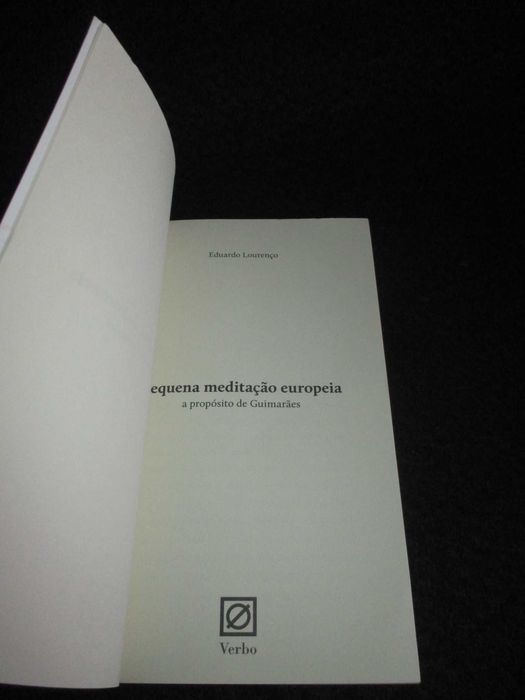 Livro Pequena meditação europeia Eduardo Lourenço