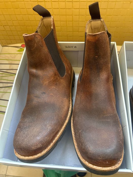 Bota homem em couro
