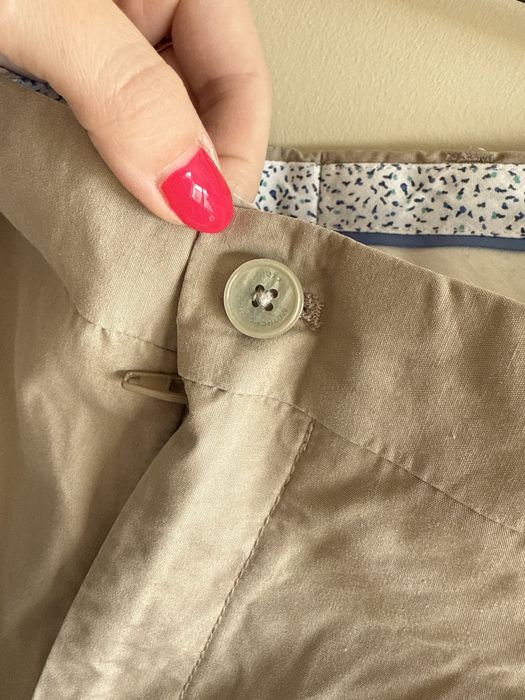 Spodnie bawełniane beżowe Mexx Metropolitan Modern Slim Fit