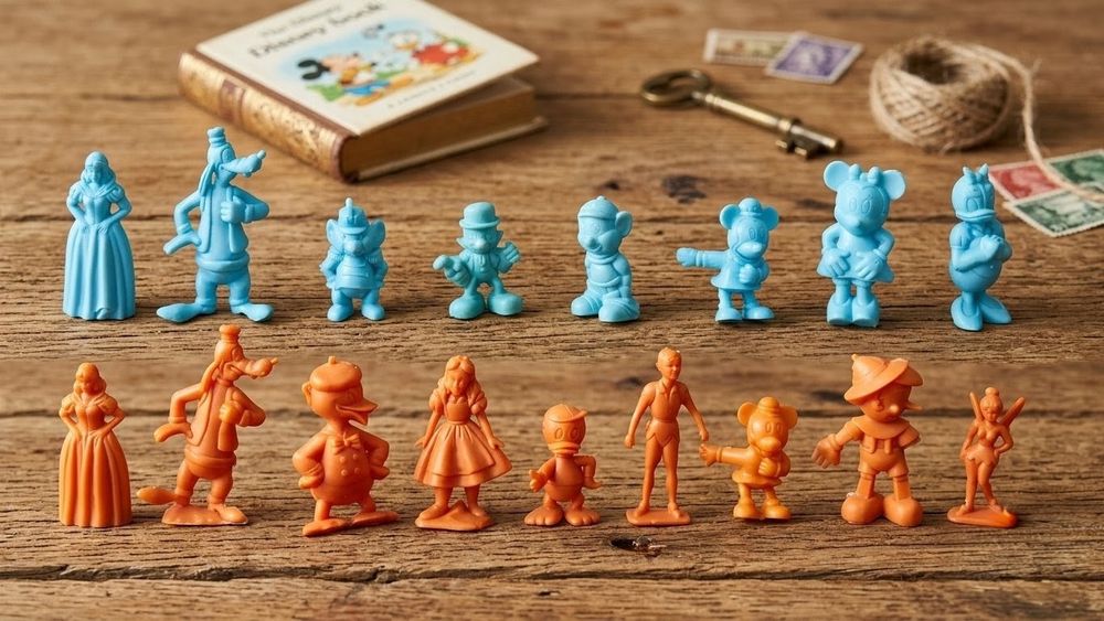 Lote de 17 Figuras Vintage Disney / Animação em Plástico - Década de 70/80