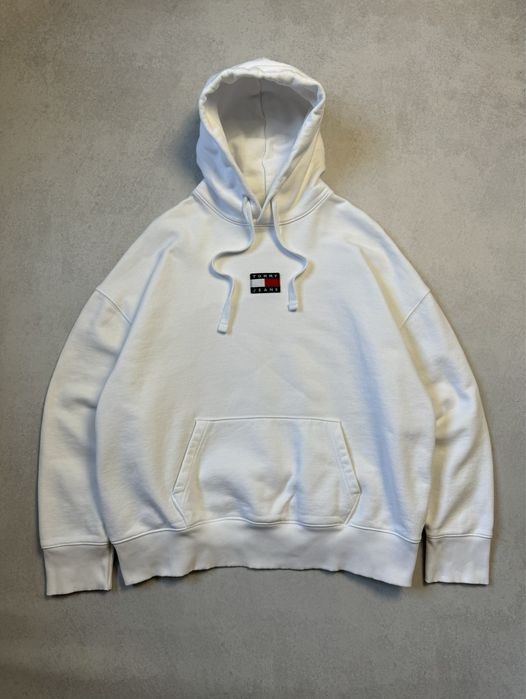 Худи Tommy Hilfiger Jeans белый женский оригинал. Жіночий білий худи Tommy Jeans оригінал
