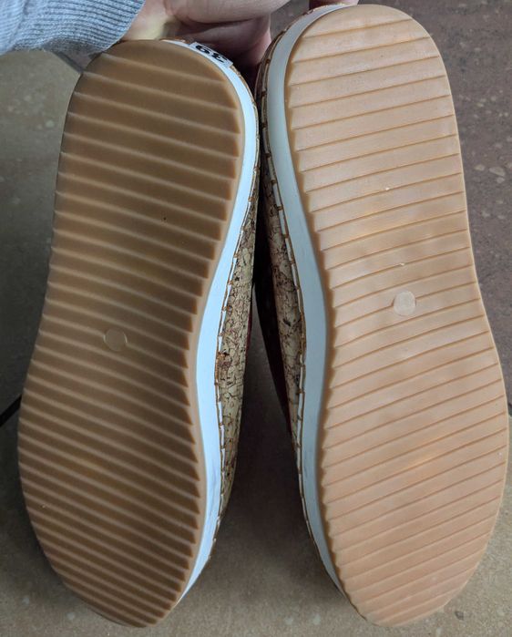 Wygodne buty ortopedyczne tenisówki espadryle czerwone rozm. 39