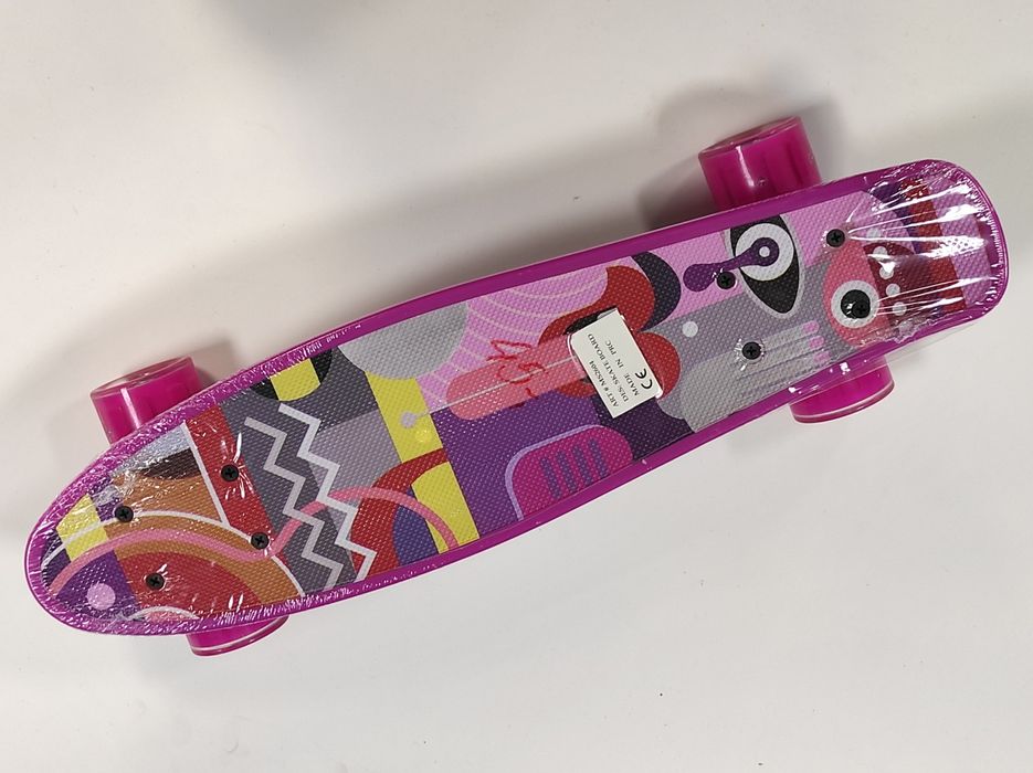 Deskorolka fiszka dla dzieci świecące koła LED RGB