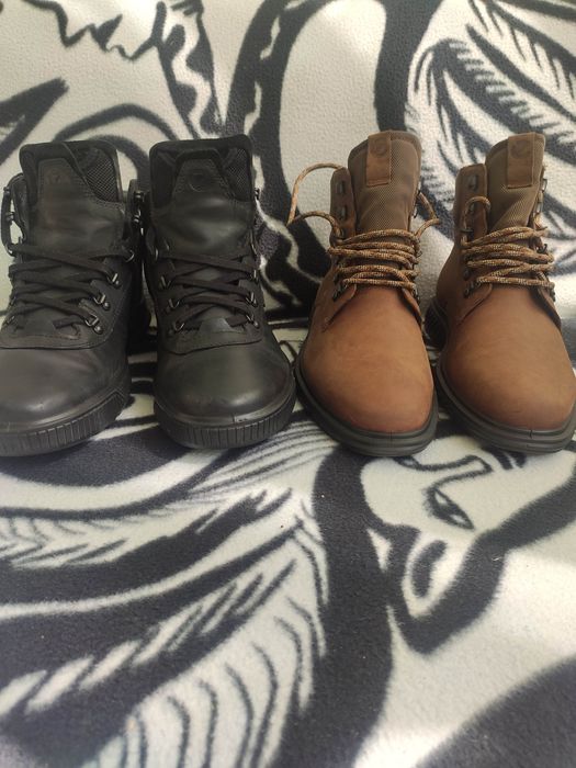 ботинки ecco BYWEY TRED Gore-Tex чорні та ecco st.1 hybrid lite коричн