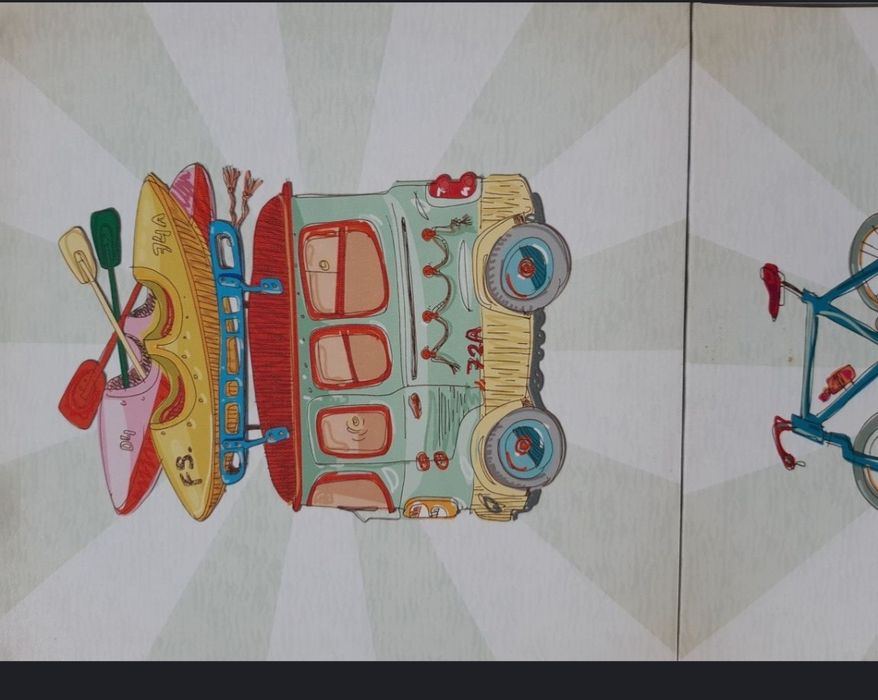 3 telas decorativas infantis