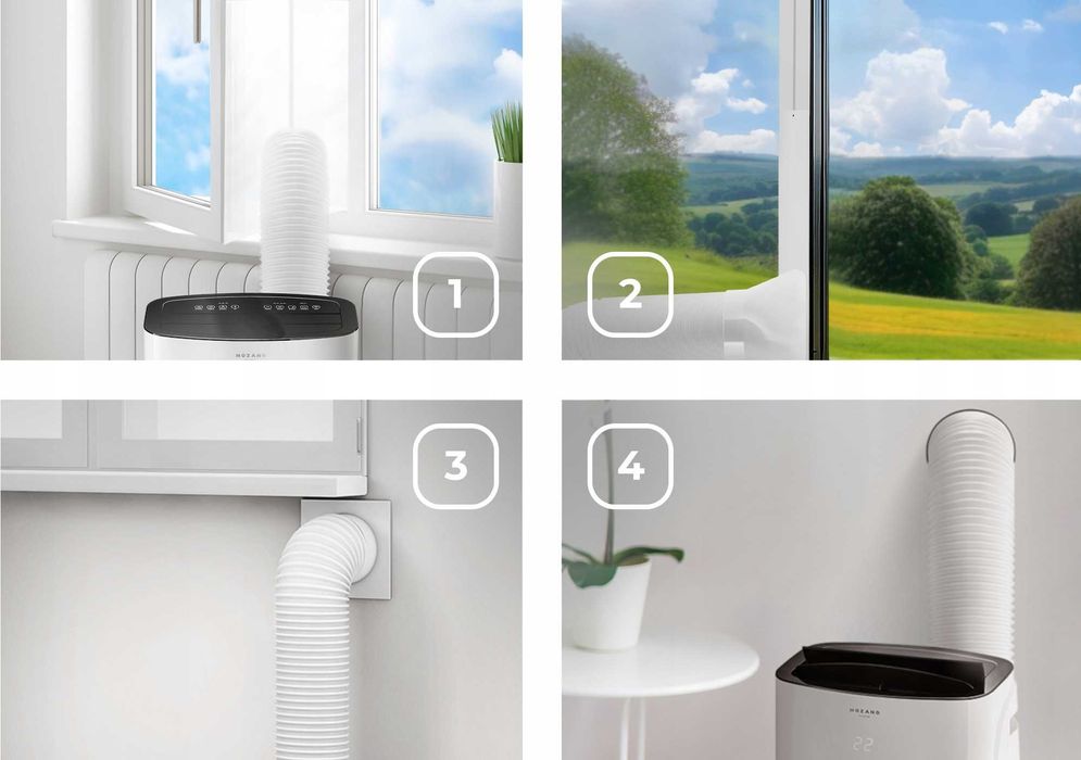 4w1 KLIMATYZATOR przenośny osuszacz powietrza pompa ciepła WIFI 4,7 kW