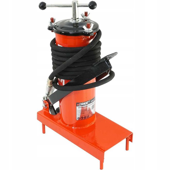 SMAROWNICA TAWOTNICA Nożna Do Smarowania Smaru Pneumatyczna 3L WĄŻ 4m