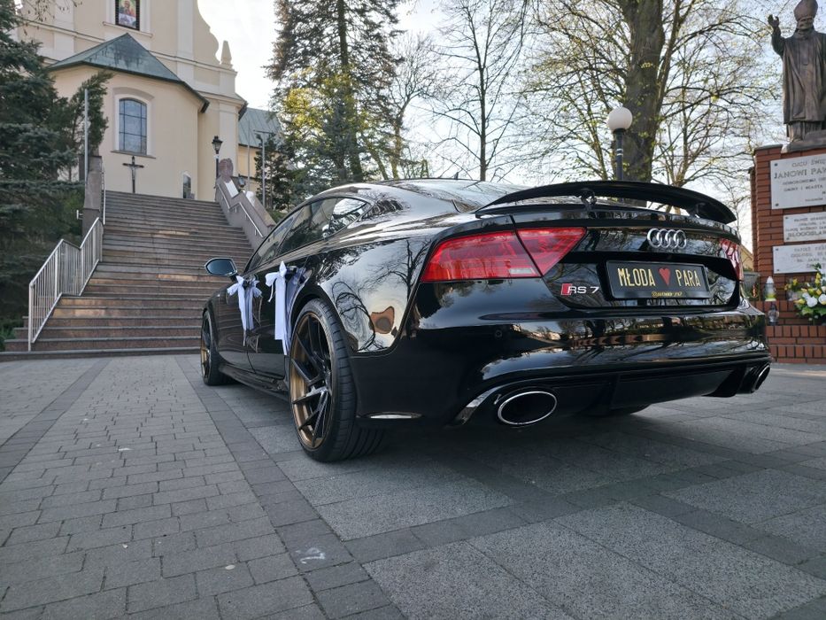 Auto do ślubu Audi RS7 650km śliczna