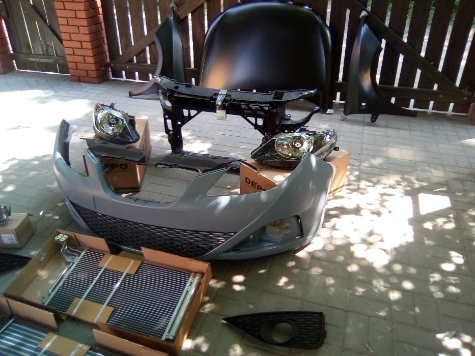 SEAT IBIZA 6J 2008 - komplet lamp reflektory przód nowe DEPO H4