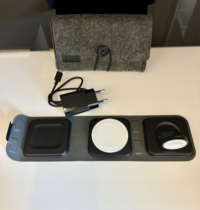 Mophie 3in1 travel charger MagSafe, stacja ladująca czarna