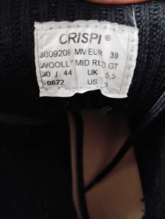 Crispi Wolly Mid Red GT buty trekkingowe size 39 z membraną Gore Tex