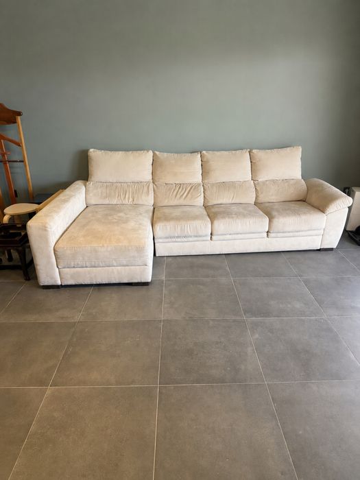 Sofá com Chaise Longue e Baú de Arrumação | 280 cm