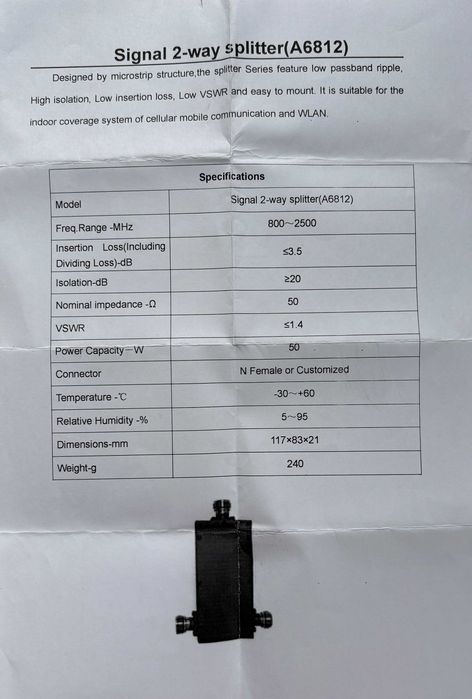Nowy rozgałęźnik GSM RI-2/1N dwudrożny