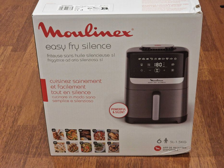 Air Fryer Moulinex Easy Fry Silence XL Coal [5L] [NOVA]