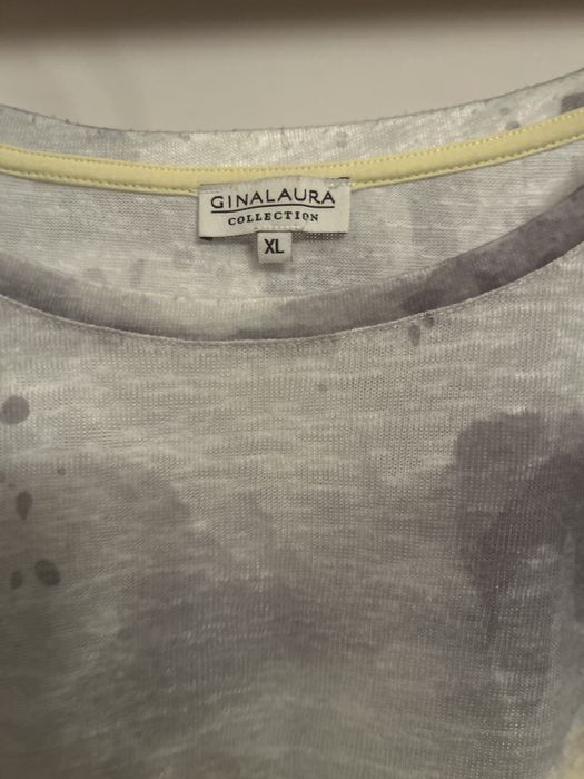 Żółto-szara bluzka