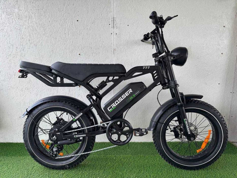 Електро велосипед Crosser 777 500W, 48V/15Ah, 55 км/год, Fatbike