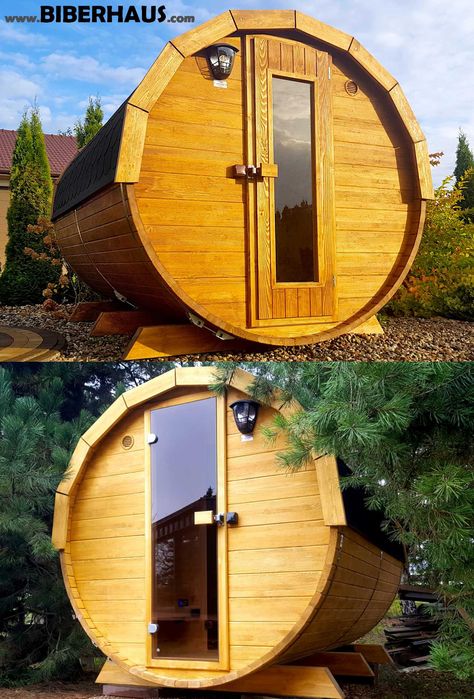 SAUNA Ogrodowa 300 cm + OKNO 50% + GRATIS Beczka 500L + Akcesoria